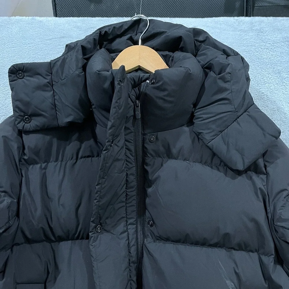 Lululemon Wunder Puff Jacket Black Goose Down Hooded Puffer Coat Womens 12 - Picture 7 of 16